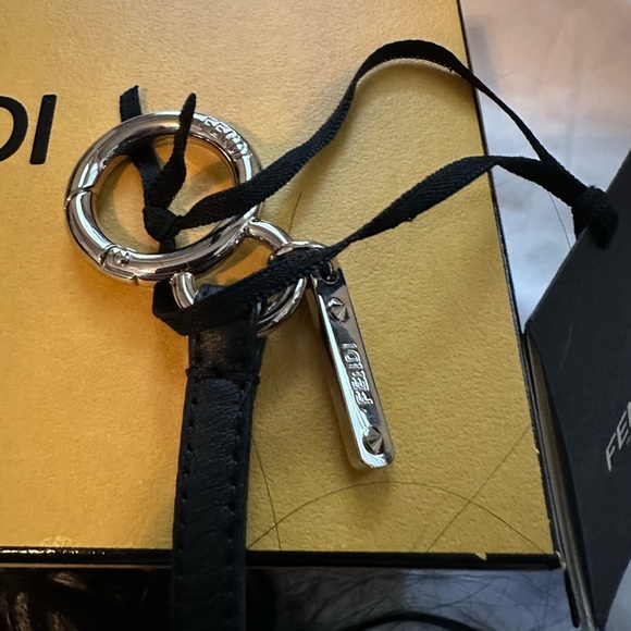 Fendi Black and White Fur Bag Charm - Picture 8 of 9